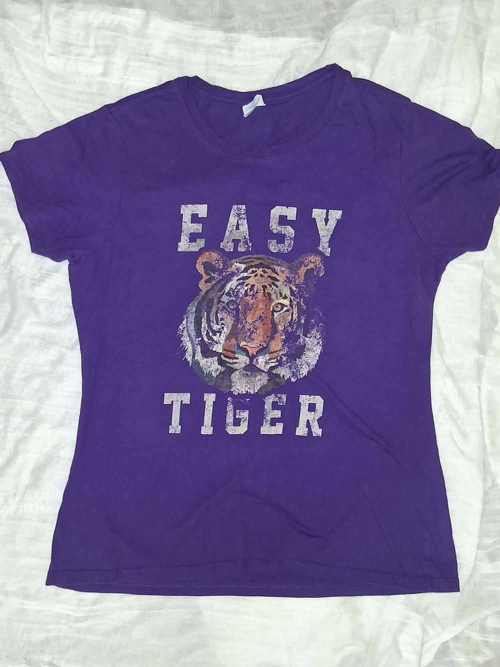 Easy Tiger Graphic Short Sleeve Tee - Purple